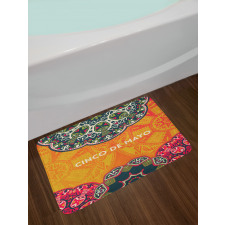 Motifs of Cinco de Mayo Bath Mat