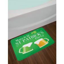 St. Patrick's Day Beers Bath Mat