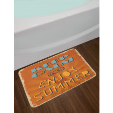 Retro Enjoy Summer Beams Bath Mat