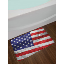 America Patriotic Day Bath Mat