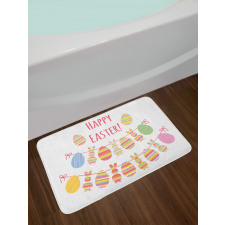 Happy Rabbit Bunting Bath Mat