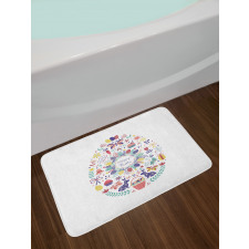 Happyy Composition Bath Mat