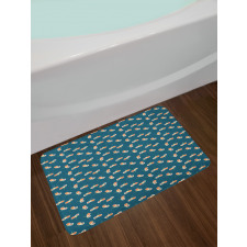 Video Games Consoles 90s Bath Mat