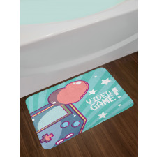 Retro Gameboy Fans Heart Bath Mat