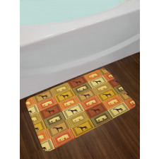 Animals Pattern Bath Mat