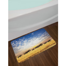 Wild Elephants Herd Bath Mat