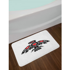 Indigenous Totem Bird Art Bath Mat