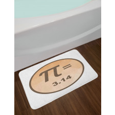 Value Number in Circle Bath Mat