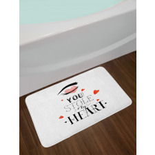 You Stole My Heart Woman Eye Bath Mat