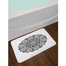 Flora Damask Oriental Motif Bath Mat