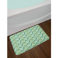 Creative Tropical Leaves Bath Mat