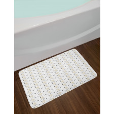 Bare Trees and Birds Bath Mat