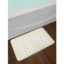 Happy Pastel Stars Bath Mat