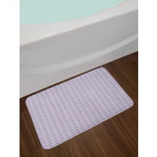 Triangles Diagonal Strips Bath Mat