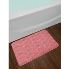 Colorful Retro Racing Bicycles Bath Mat