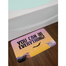 You Can Do Everything Phrase Bath Mat