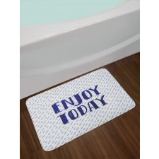 Positive Phrase Bath Mat