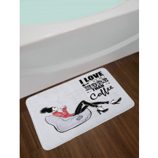 I Love You More than Coffee Bath Mat