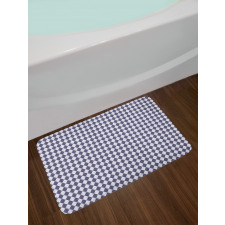 Monochrome Art Rhombuses Bath Mat