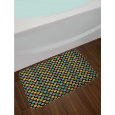 Colorful Leaf Designs Bath Mat