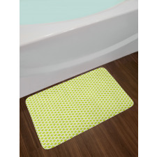 Retro Diamond Star Rounds Bath Mat