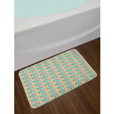 Funny Spring Flowers Bloom Bath Mat