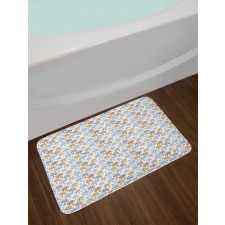 Abstract Flower Art Blooming Bath Mat