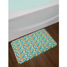 Energetic Kitten Bath Mat