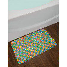 Funny Striped Tails Bath Mat