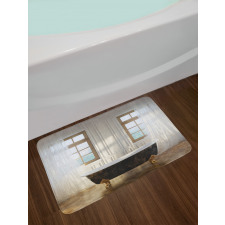 Bathtub in Modern Room Bath Mat