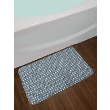 Heart Swirl Floral Branches Bath Mat