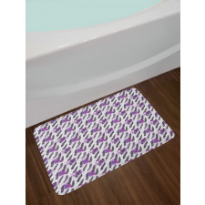 Creative Plume and Splashes Bath Mat