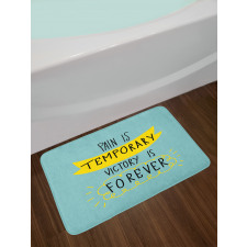 Victory is Forever Text Bath Mat