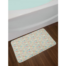 Pastel Organic Food Bath Mat