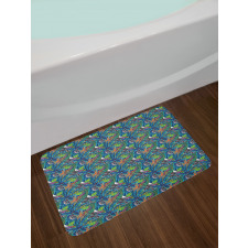 Jungle Flourishing Bath Mat