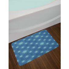 Intricate Floral Motif Bath Mat