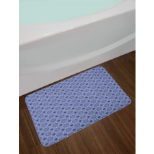 Abstract Orient Floral Bath Mat