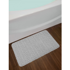 Quirky Squares Pattern Bath Mat