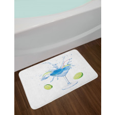 Martini Splashing Lime Bath Mat