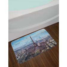 View of Eiffel Tower Bath Mat