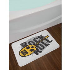 Skull Shaped Guitar Bath Mat