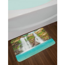 Waterfall in Rainforest Bath Mat