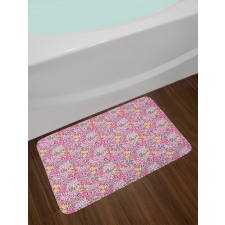 Abstract Garden Blossom Bath Mat