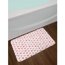 Retro Style Art Shapes Bath Mat