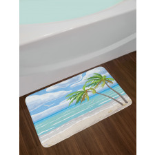 Summer Coast Wind Bath Mat