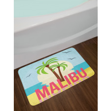 Malibu Sunset Ocean Bath Mat