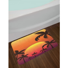 Sunset with Palms Art Bath Mat