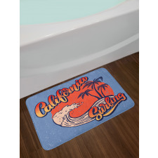 California Surfing Bath Mat