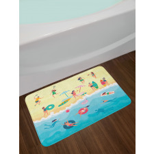 Having Fun at Summer Bath Mat