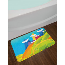 Dreamy Mountains Bath Mat